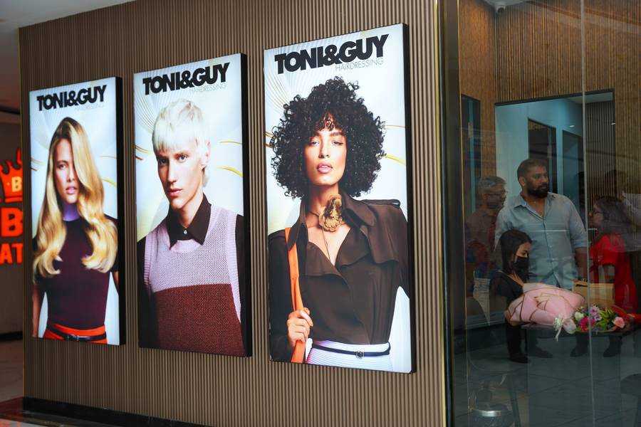 TONI&GUY salon — Brand Campaign Wall